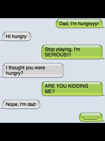 funny images, funny text, dad text