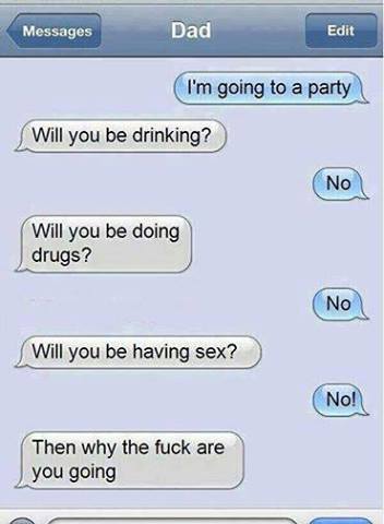 funny images, funny text, dad text